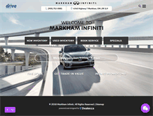 Tablet Screenshot of markhaminfiniti.com